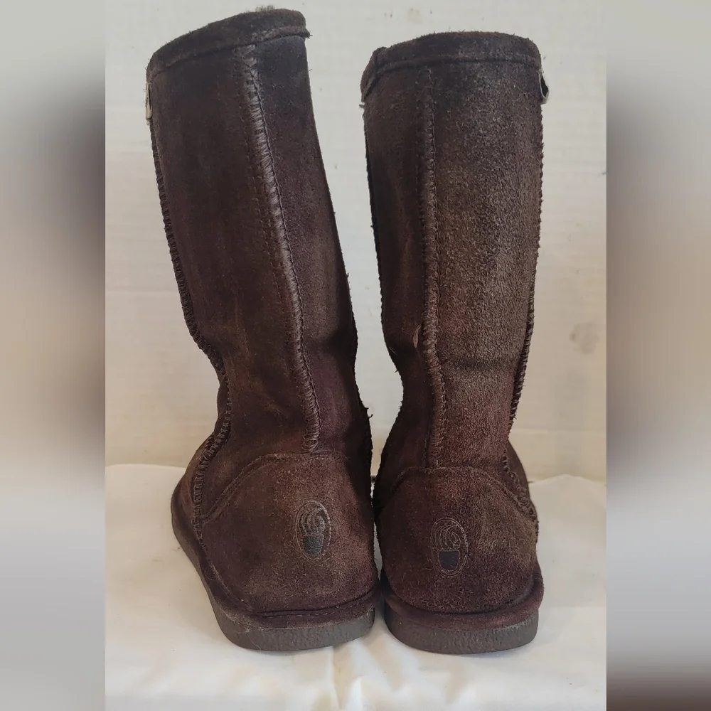 BEARPAW‎ BROWN SUEDE LEATHER 10